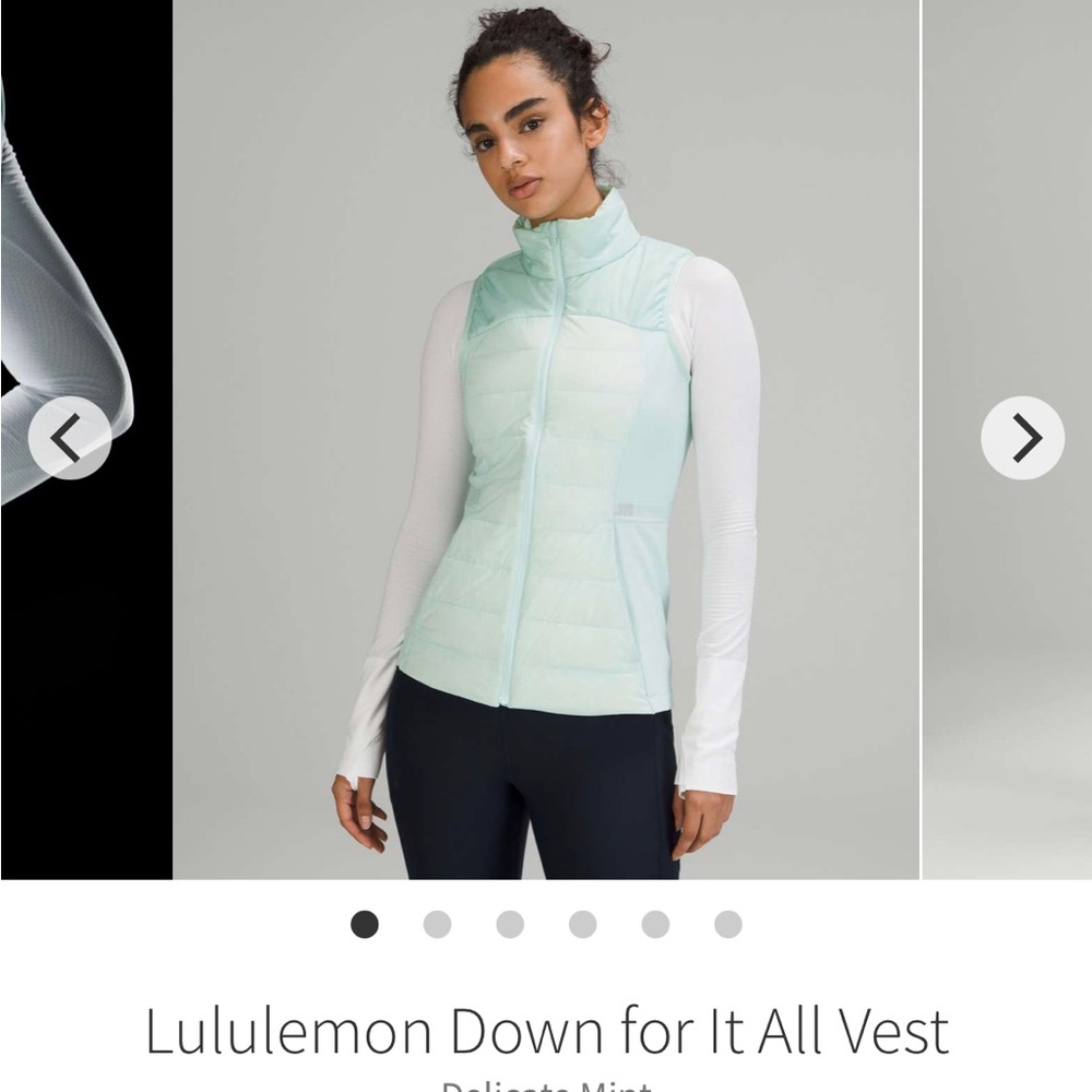 NWT Lululemon Delicate Mint Vest size 8